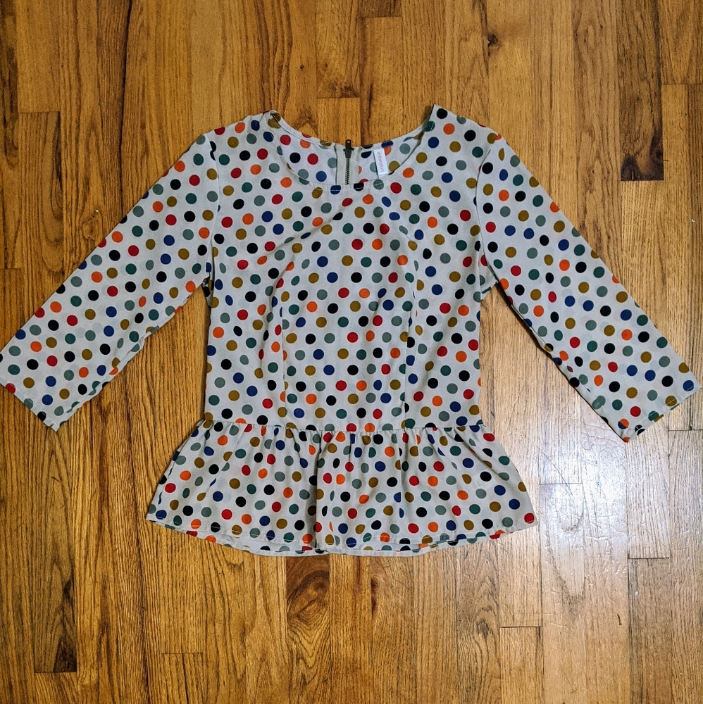 Xhilaration polka dot blouse